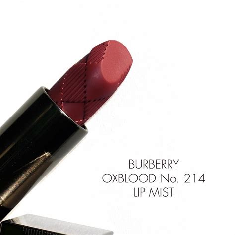 burberry lip mist oxblood 214|Burberry Lip Mist • Lipstick Review & Swatches .